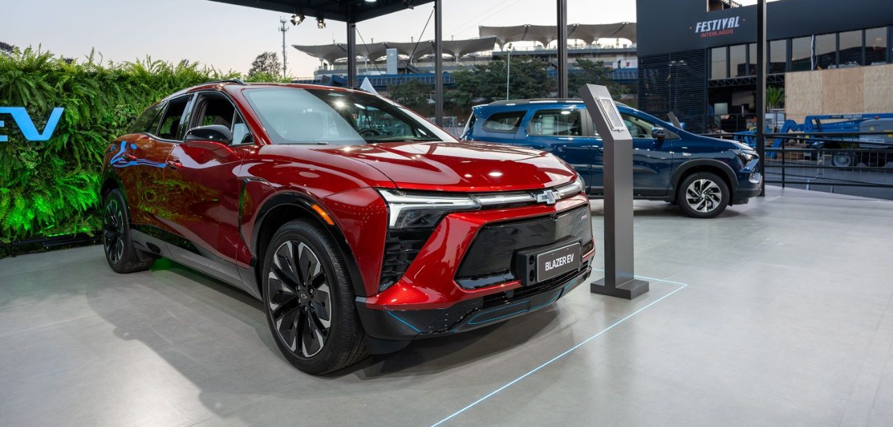 Chevrolet Blazer EV in red