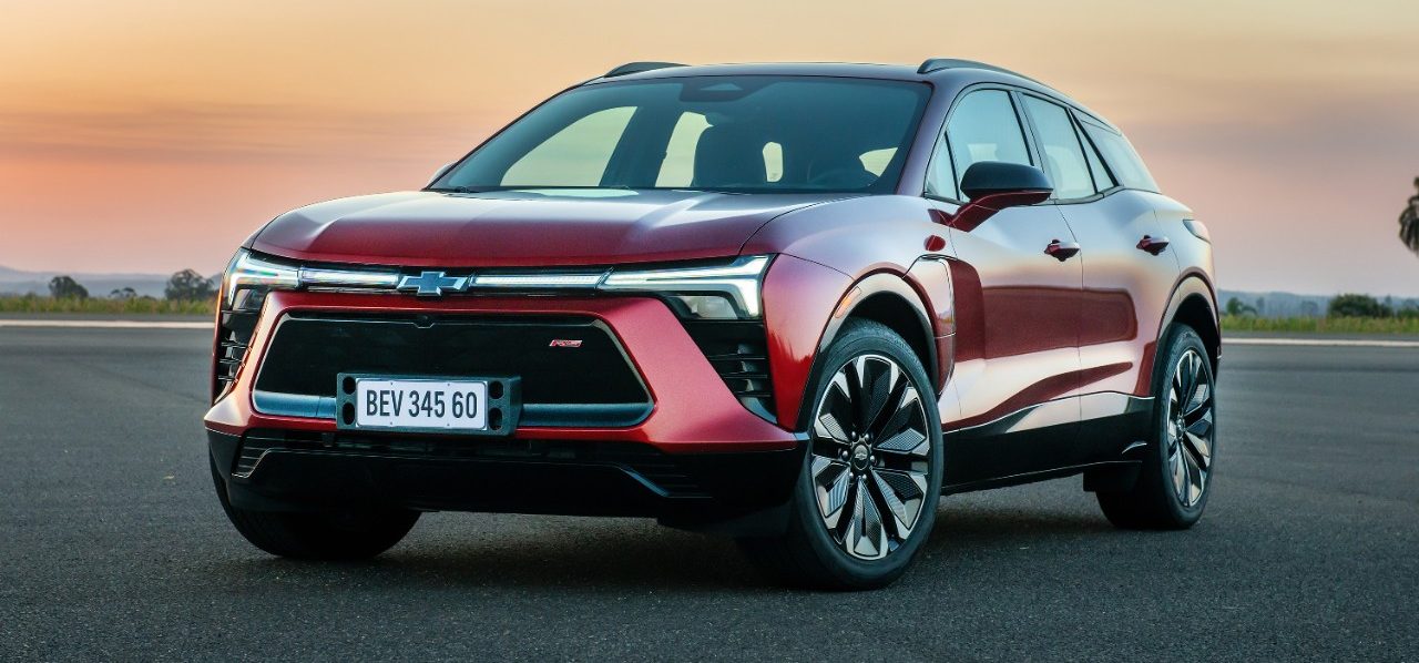 Chevrolet Blazer EV in red