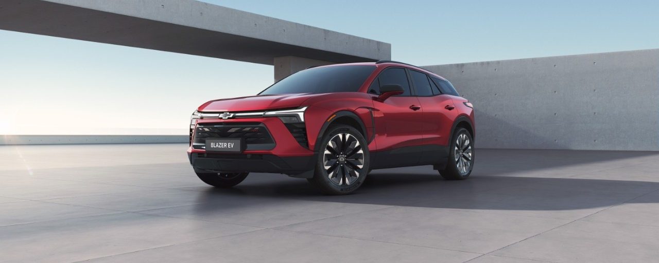 Chevrolet Blazer EV in red